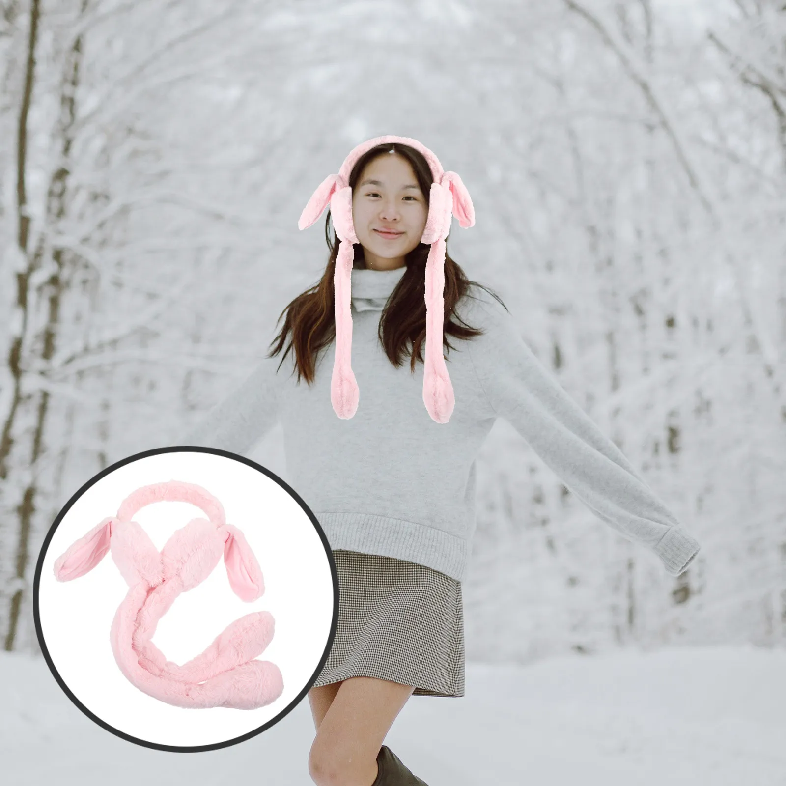 Movable Rabbit Ear Earmuffs Women Winter Warm Soft Ear Warmers for Outdoor Party Role Playing Photo Props Winter Earmuffs
Movable Rabbit Ear Earmuffs Women Winter Warm Soft Ear Warmers for Outdoor Party Role Playing Photo Props Winter Earmuffs