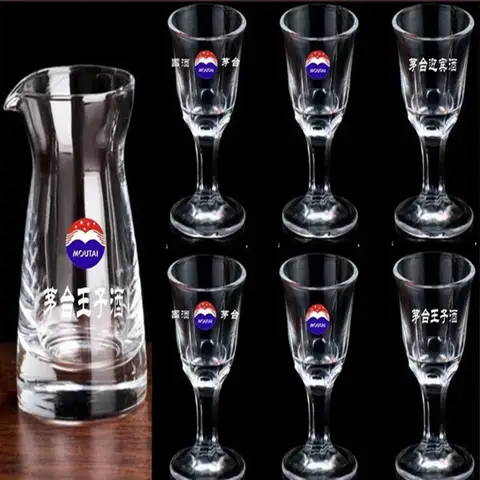 Barware Glass White Wine Glass Wine Dispenser Set Small Wine Glass Maotai Glass Wine Set Wine Jug Glass of Wine Bar Sets