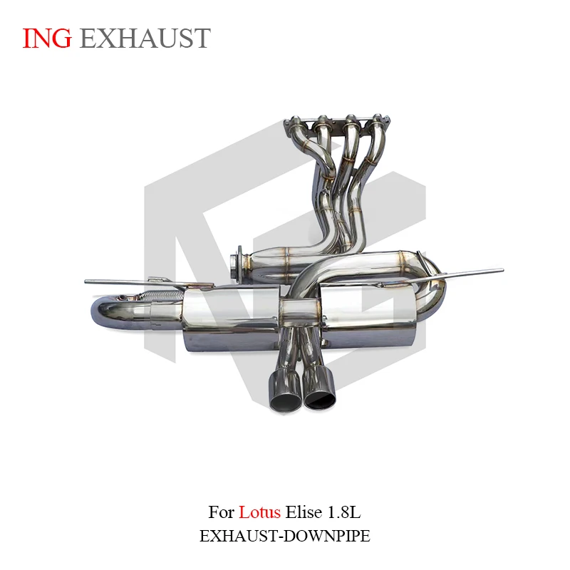ING Exhaust System Racing ss304 ValveLess Catback Manifold for Lotus Elise 1.8T Automotive Performance Muffler Car Accessories
ING Exhaust System Racing ss304 ValveLess Catback Manifold for Lotus Elise 1.8T Automotive Performance Muffler Car Accessories