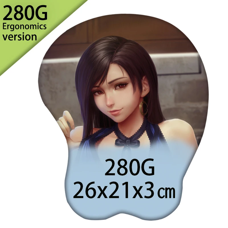 Anime Wrist Rest Mousepad 3D Silicone Ergonomic Gaming Mouse Pad PU Non-Slip Base Lycra Fabric Pain Relief for Office Home
Anime Wrist Rest Mousepad 3D Silicone Ergonomic Gaming Mouse Pad PU Non-Slip Base Lycra Fabric Pain Relief for Office Home