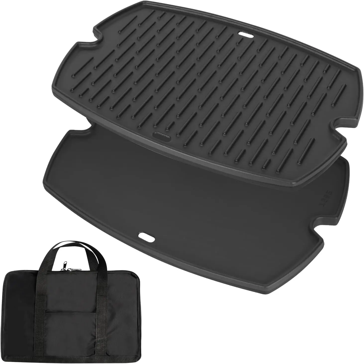 Cast Iron Grill Griddle for Weber Q1000 Q1200 Q1400 Q100 Q120 Q140 Series, with Carry Bag
Cast Iron Grill Griddle for Weber Q1000 Q1200 Q1400 Q100 Q120 Q140 Series, with Carry Bag