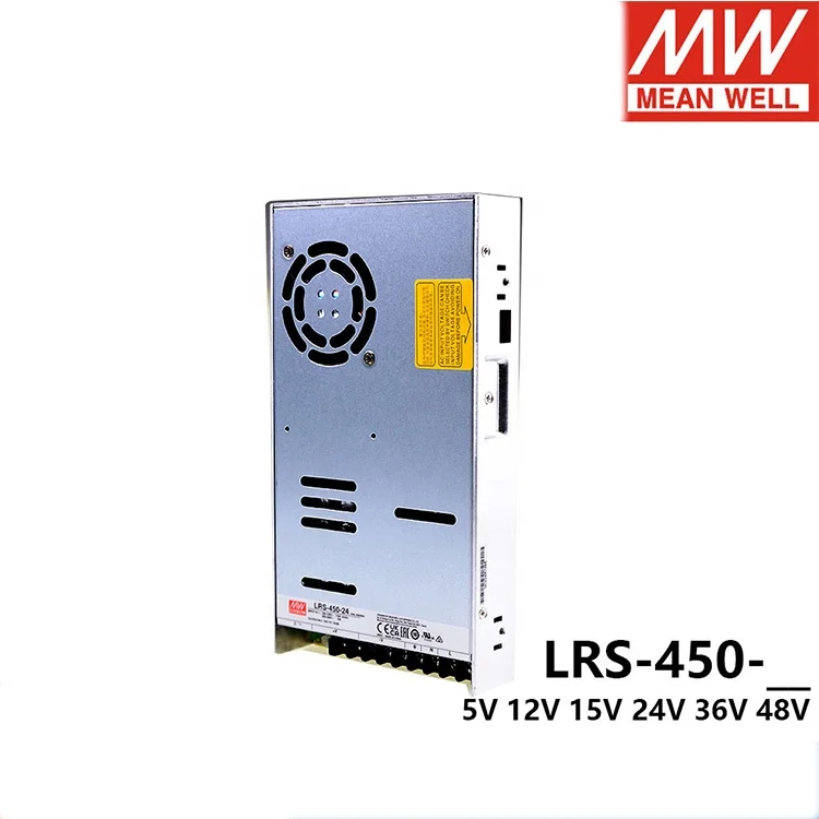 Mean Well LRS-450-24 Switching Power Supply Enclosed Type 450W 24V Metal Case with Fan Ac Dc Power Supply
Mean Well LRS-450-24 Switching Power Supply Enclosed Type 450W 24V Metal Case with Fan Ac Dc Power Supply