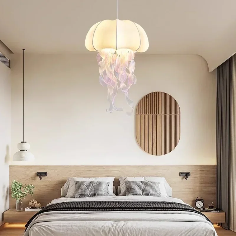 SANDYHA Nordic Silk Pendant Lights Jellyfish Shaped Chandeliers for Design Hanging Living Room Bedroom Dining Table Lighting
SANDYHA Nordic Silk Pendant Lights Jellyfish Shaped Chandeliers for Design Hanging Living Room Bedroom Dining Table Lighting