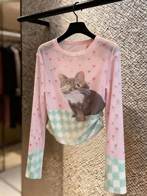 Elegant Floral Long Sleeve Mesh Cover up Top Women's Summer 2026 New Sun Protection Base Layer Shirt Korean Style T-Shirt
Elegant Floral Long Sleeve Mesh Cover up Top Women's Summer 2026 New Sun Protection Base Layer Shirt Korean Style T-Shirt