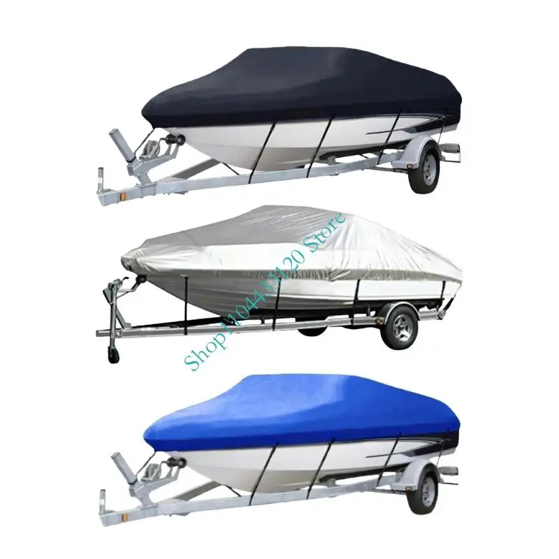Universal Boat Cover 210D Oxford Fabric Protective Boat Cover Large Suitable for V Hull Bass & Ski Boats 17-19 FT
Universal Boat Cover 210D Oxford Fabric Protective Boat Cover Large Suitable for V Hull Bass & Ski Boats 17-19 FT