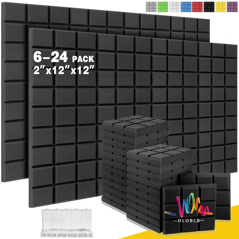 Self-Adhesive Acoustic Panels 6/12/24pcs Sound-absorbing Panels With Beveled Edge 9 Block Tiles Sound Insulation Soundproof Foam
Self-Adhesive Acoustic Panels 6/12/24pcs Sound-absorbing Panels With Beveled Edge 9 Block Tiles Sound Insulation Soundproof Foam