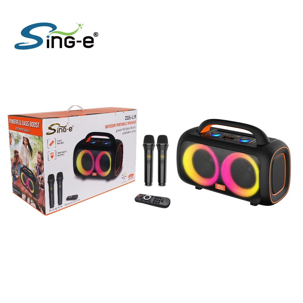 ZQS-L19 6.5 Inch Portable Wireless Speaker 2MIC Handheld Waterproof Remote Control BT/USB/TF/FM/AUX/Karaoke Outdoor Player
ZQS-L19 6.5 Inch Portable Wireless Speaker 2MIC Handheld Waterproof Remote Control BT/USB/TF/FM/AUX/Karaoke Outdoor Player