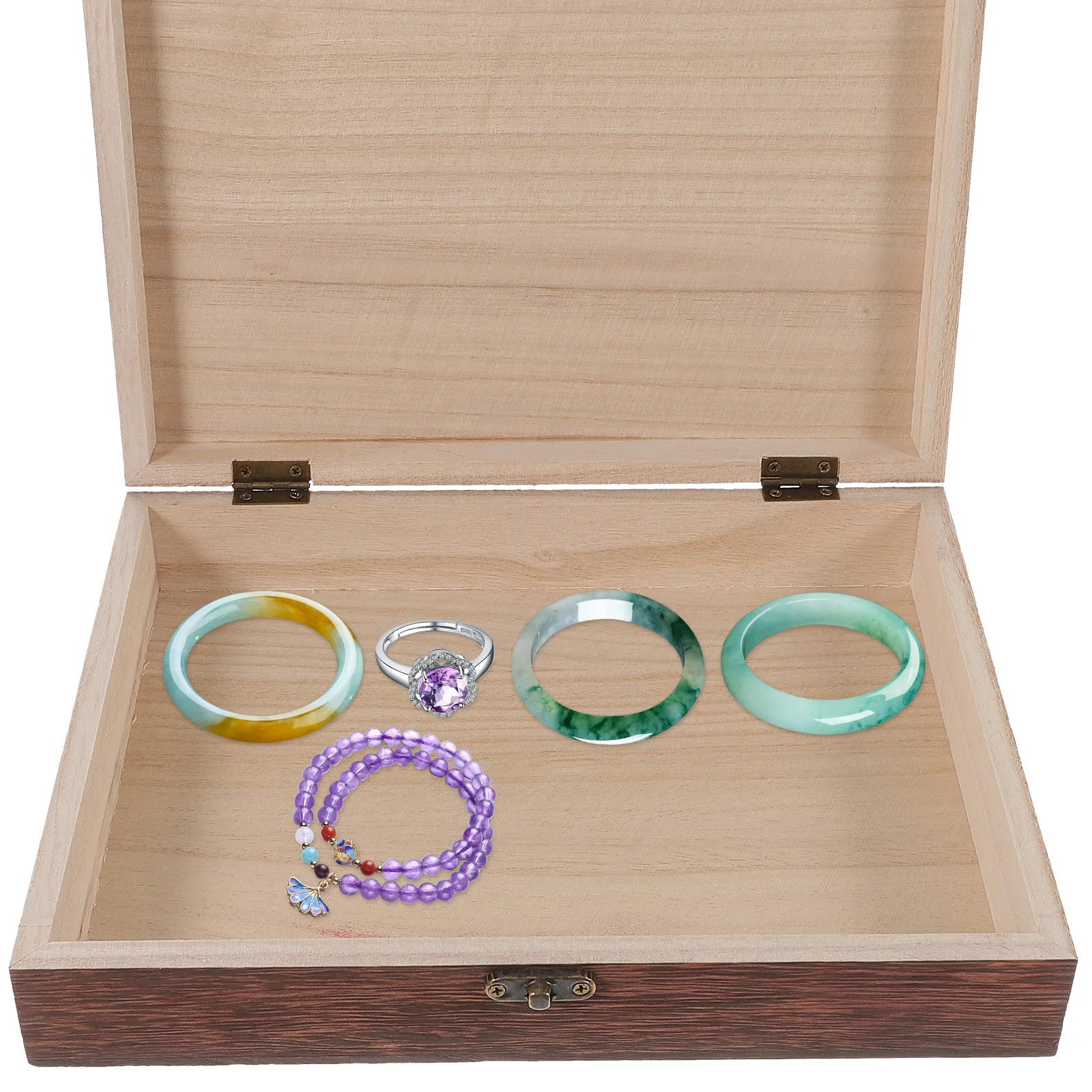 1 pc Rustic Wooden Storage Box with Lid for Jewelry Underwear Display Dust Proof Practical Container Crate Simple Case
1 pc Rustic Wooden Storage Box with Lid for Jewelry Underwear Display Dust Proof Practical Container Crate Simple Case