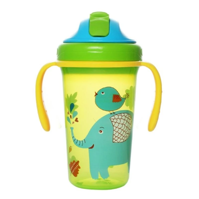 Cartoon Baby Water Cup Nonslip Leak Proof Toddler Learning to Drink Cup Children's Training Cup with Handle Grip G2TD
Cartoon Baby Water Cup Nonslip Leak Proof Toddler Learning to Drink Cup Children's Training Cup with Handle Grip G2TD