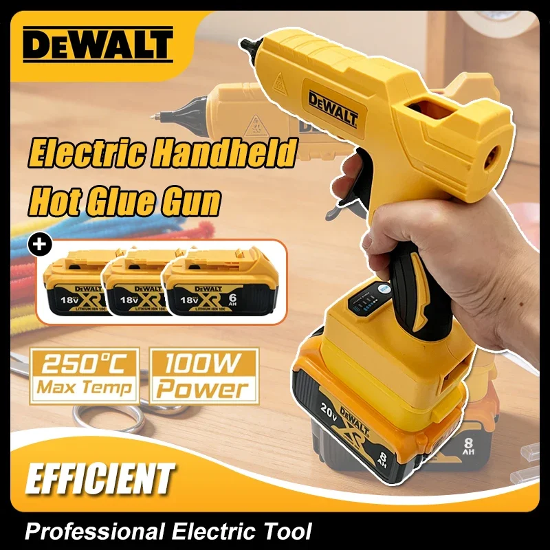 Аккумуляторный ручной клеевой пистолет Dewalt для ремонта и DIY, термопистолет для сварки, с насадкой против ожогов, для аккумуляторов Dewalt
Аккумуляторный ручной клеевой пистолет Dewalt для ремонта и DIY, термопистолет для сварки, с насадкой против ожогов, для аккумуляторов Dewalt