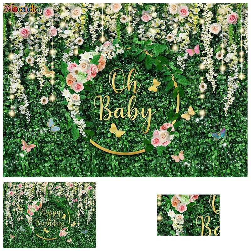 Mocsicka Baby Show Photography Backdrops Greenery Floral Background Walls Kids Happy Birthday Cake Smash Tablecloths Studio
Mocsicka Baby Show Photography Backdrops Greenery Floral Background Walls Kids Happy Birthday Cake Smash Tablecloths Studio