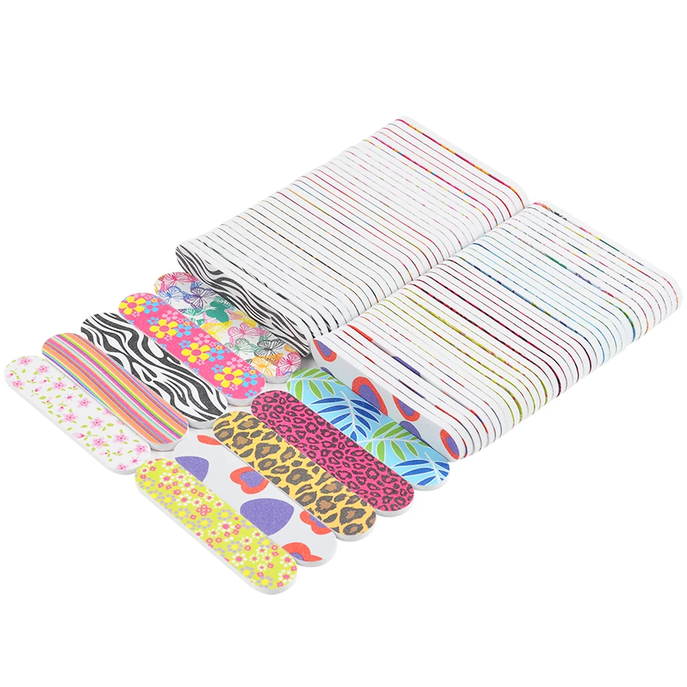 100Pcs/Lot Mixed Color Pattern Double-side Sponge Mini Nail Buffers File Sanding Manicure Professional Design Nails Art Tool
100Pcs/Lot Mixed Color Pattern Double-side Sponge Mini Nail Buffers File Sanding Manicure Professional Design Nails Art Tool