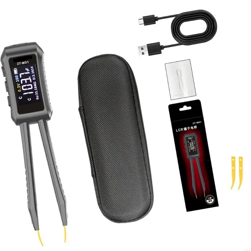 57QF Meter Tweezer Professional Digital Tweezer Measurement Tools with Clear Display Portable Tester
57QF Meter Tweezer Professional Digital Tweezer Measurement Tools with Clear Display Portable Tester