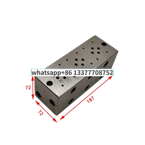 Customized hydraulic valve block DSG-01/02 4WE6 solenoid valve base integrated oil circuit block non-standard
Customized hydraulic valve block DSG-01/02 4WE6 solenoid valve base integrated oil circuit block non-standard