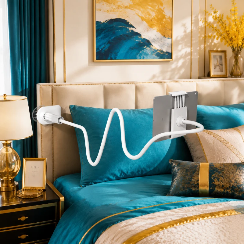 Flexible 128CM Lazy Phone Holder Stand, 360° Rotating Long Arm Bed Clamp, Adjustable Universal Mount for iPhone, Mobile
Flexible 128CM Lazy Phone Holder Stand, 360° Rotating Long Arm Bed Clamp, Adjustable Universal Mount for iPhone, Mobile