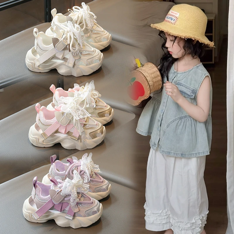 2026 New Girl's Princess Sandals Pearl Decorations Beautiful Mesh Casual Sandals Fashionable Soft Sole Comfortable Size26-37
2026 New Girl's Princess Sandals Pearl Decorations Beautiful Mesh Casual Sandals Fashionable Soft Sole Comfortable Size26-37