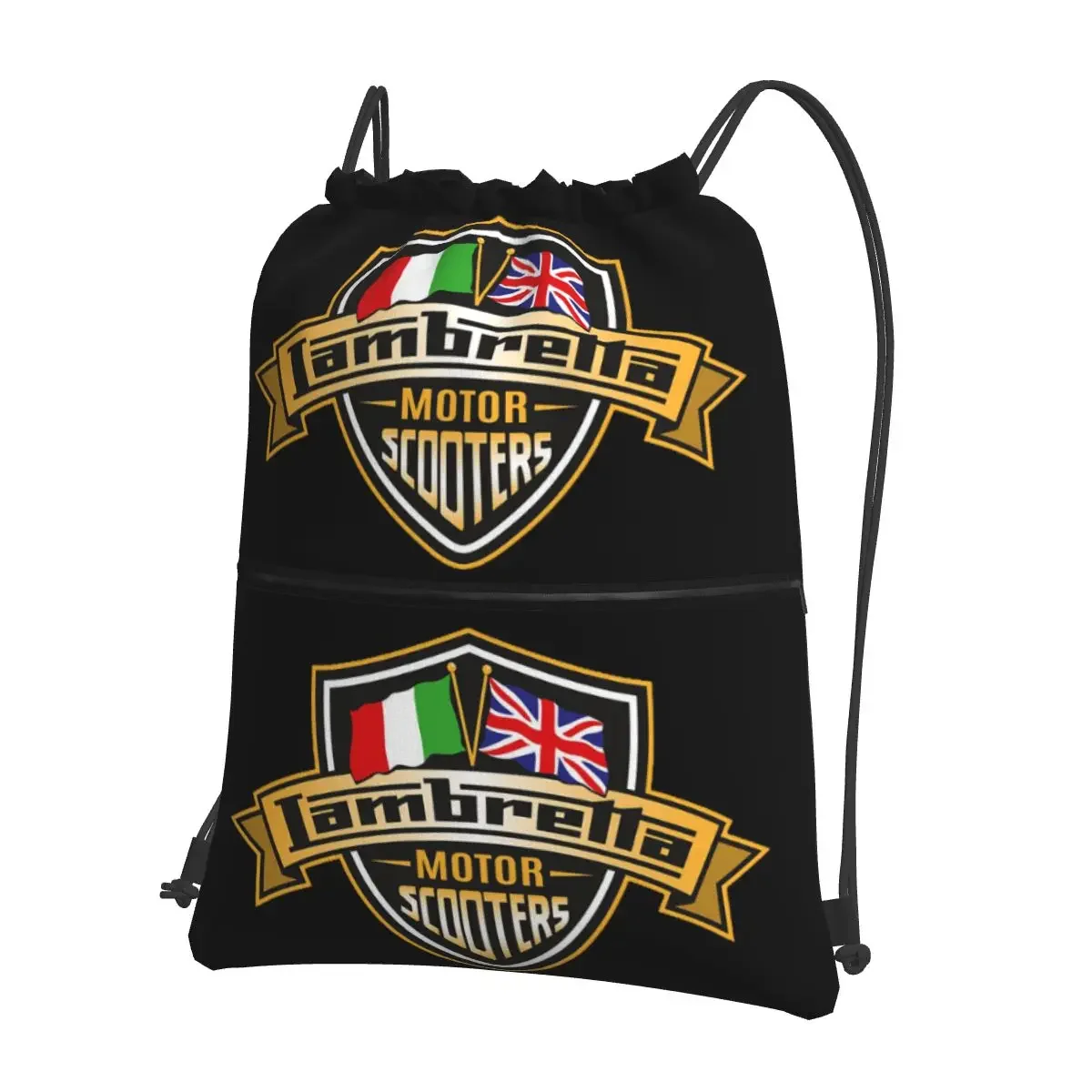 Мотороллеры Lambretta с Юнион Джеком и итальянскими флагами, портативные рюкзаки, сумка на шнурке, сумки для мелочей для путешествий, мужчин и женщин
Мотороллеры Lambretta с Юнион Джеком и итальянскими флагами, портативные рюкзаки, сумка на шнурке, сумки для мелочей для путешествий, мужчин и женщин