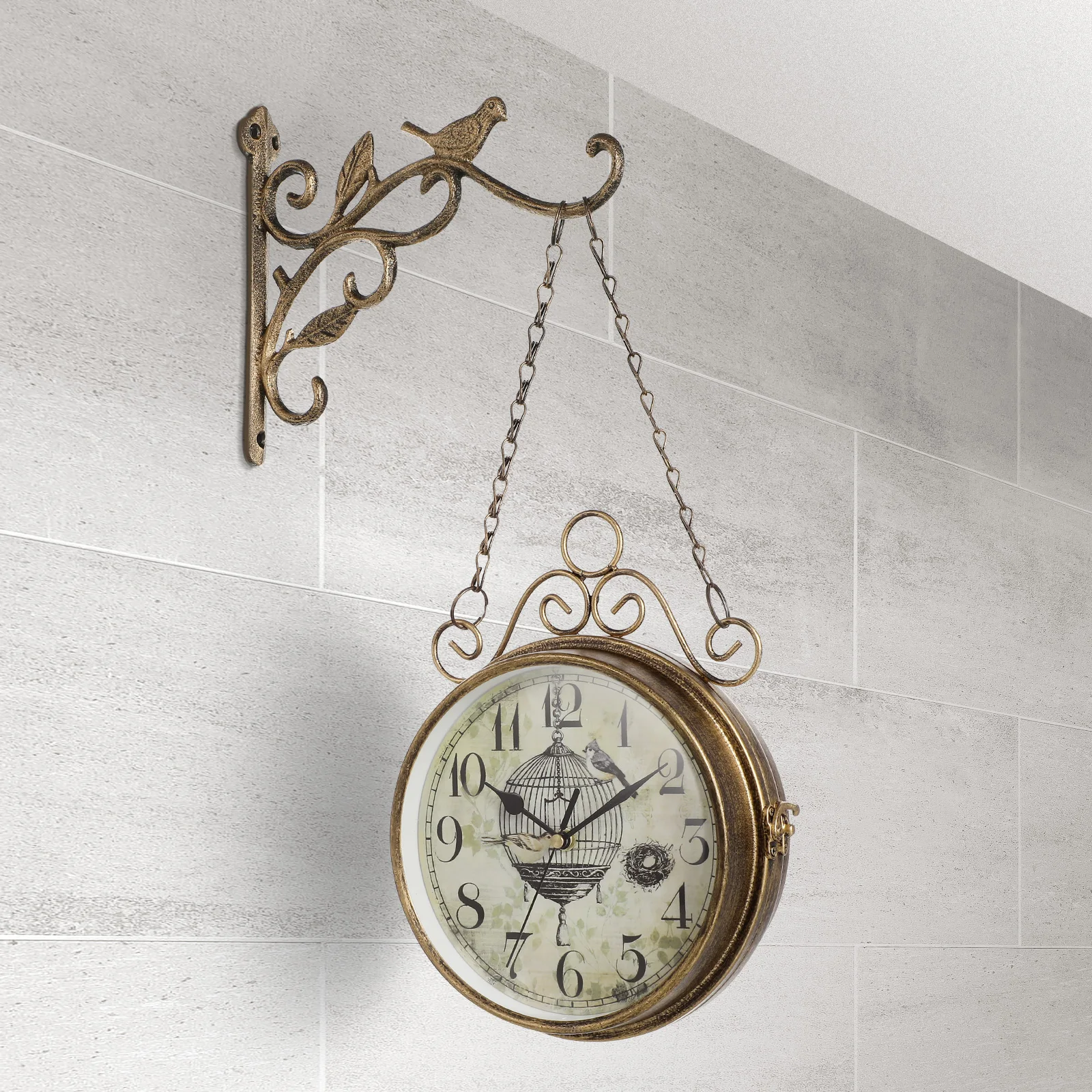 Wall Clock Bird Shape Iron Decor Double Sided Hanging Clock for Bedroom Living Room Restaurant
Wall Clock Bird Shape Iron Decor Double Sided Hanging Clock for Bedroom Living Room Restaurant