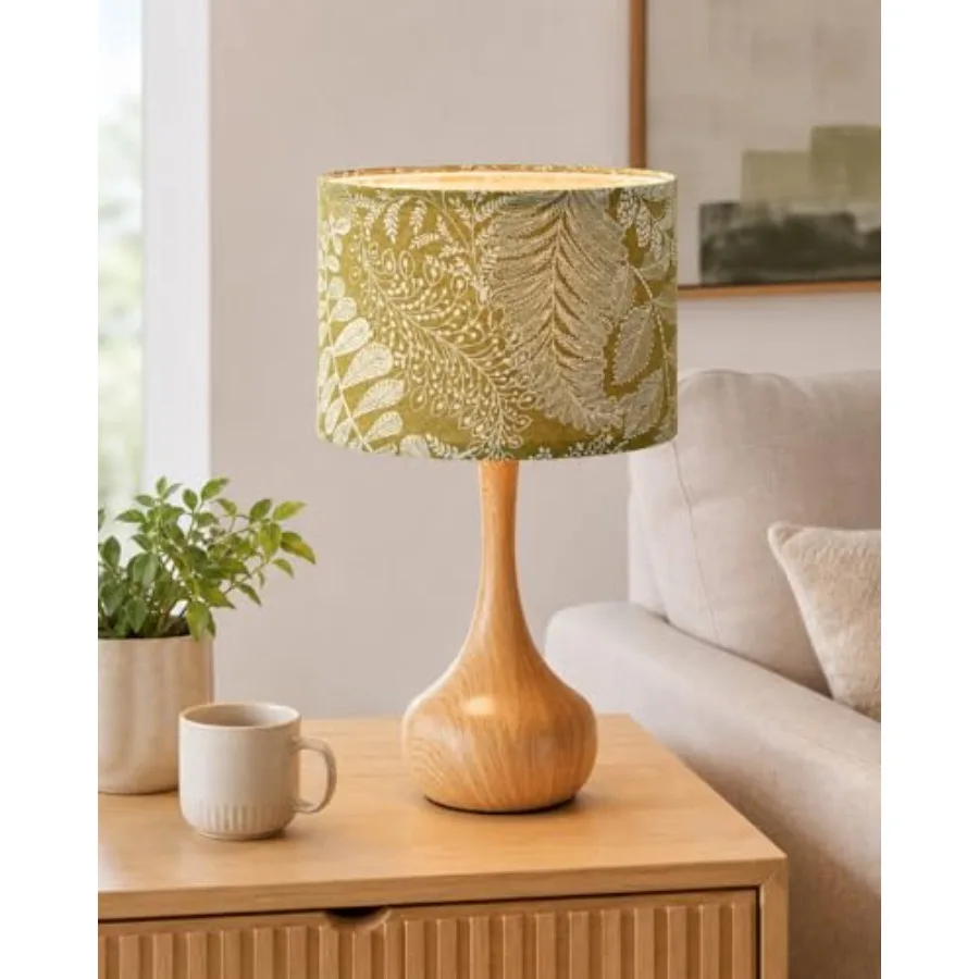 17" Vintage Boho Green Leaf Fabric Shade Grain Bedside Lamp for Bedroom Nightstand, Mid Century Modern Farmhouse Small Decorati
17" Vintage Boho Green Leaf Fabric Shade Grain Bedside Lamp for Bedroom Nightstand, Mid Century Modern Farmhouse Small Decorati