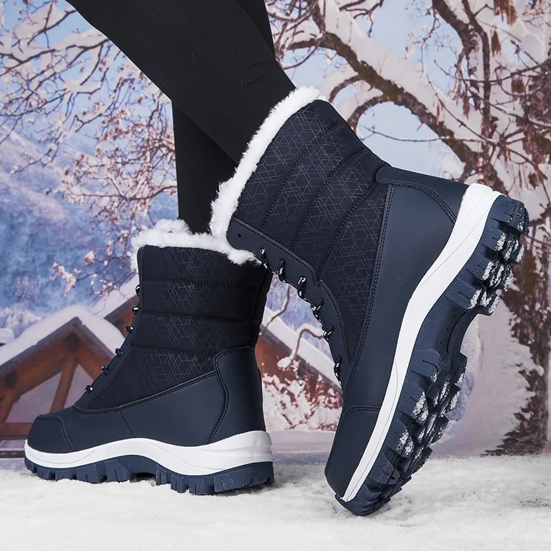 Winter Boots for Women Snow Boots Mom Fleece Lined Thick Warm Insulated Boots Large Size Ladies Anti Slip Thick Sole Boots
Winter Boots for Women Snow Boots Mom Fleece Lined Thick Warm Insulated Boots Large Size Ladies Anti Slip Thick Sole Boots
