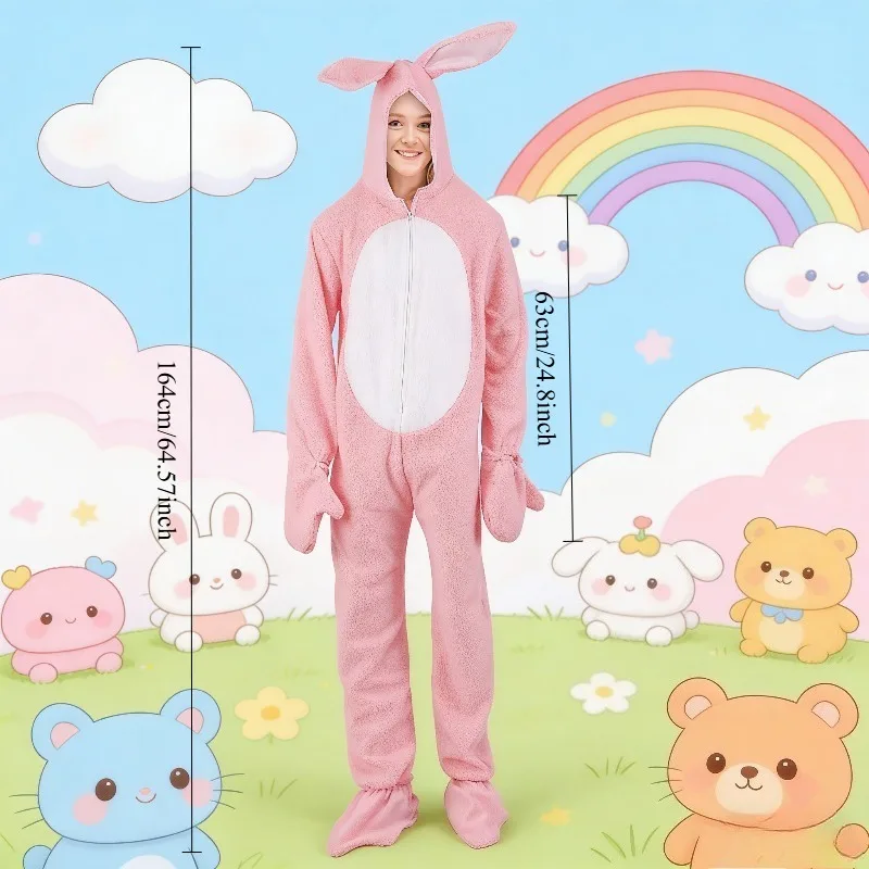 Adult Pink Costume Halloween Easter Carnival Party Stage Show Performance Outfit
Adult Pink Costume Halloween Easter Carnival Party Stage Show Performance Outfit
