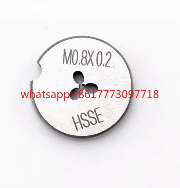 M0.8x0.20 M0.9x0.225 Threading Die Tap M0.8 M0.9 Non Adjustable Thread Rolling Dies Screw Taps for Watch Repair
M0.8x0.20 M0.9x0.225 Threading Die Tap M0.8 M0.9 Non Adjustable Thread Rolling Dies Screw Taps for Watch Repair