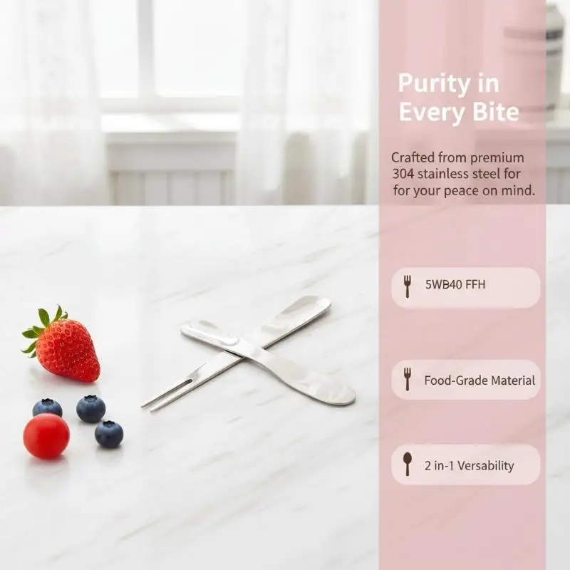 1PC Durable 304 Stainless Steel Fruit Forks Cute Long Handle Dinner Forks 2-In-1 Dual-Purpose Forks Spoon Kitchen Tableware
1PC Durable 304 Stainless Steel Fruit Forks Cute Long Handle Dinner Forks 2-In-1 Dual-Purpose Forks Spoon Kitchen Tableware