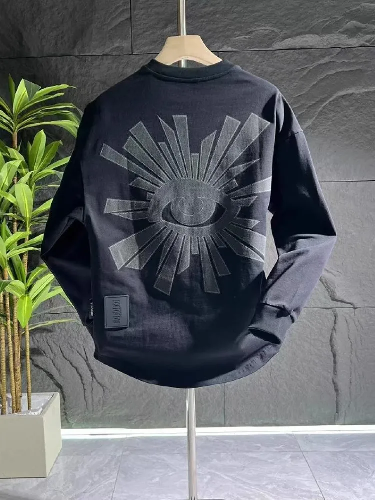 Мужской повседневный свитшот с круглым вырезом, вышитыми буквами, длинными рукавами, свободного кроя, базовая модель, топ для осени, новый дизайн, универсальный
Мужской повседневный свитшот с круглым вырезом, вышитыми буквами, длинными рукавами, свободного кроя, базовая модель, топ для осени, новый дизайн, универсальный