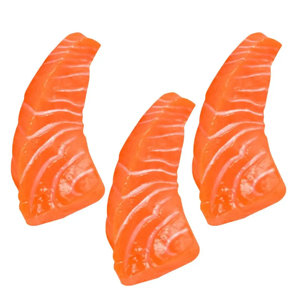 5 Pcs Lifelike PVC Salmon Slices Model Fake Food Photo Props Restaurant Decor Montessori Toy Education Simulation Bright Color
5 Pcs Lifelike PVC Salmon Slices Model Fake Food Photo Props Restaurant Decor Montessori Toy Education Simulation Bright Color