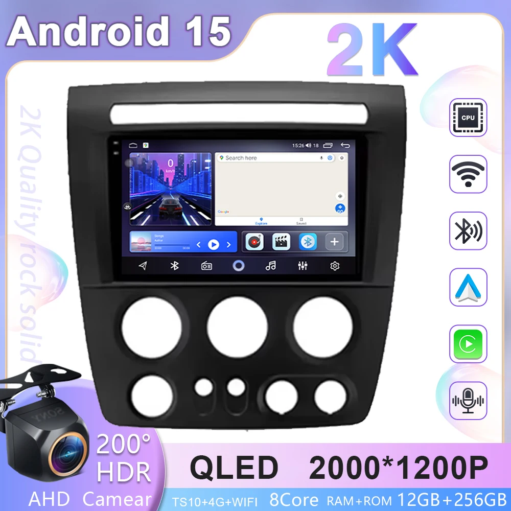 BT Android 15 Auto Radio For Hummer H3 1 2005 - 2010 Car Multimedia Video Player Stereo GPS Navigation 4G WIFI Head Unit No 2din
BT Android 15 Auto Radio For Hummer H3 1 2005 - 2010 Car Multimedia Video Player Stereo GPS Navigation 4G WIFI Head Unit No 2din