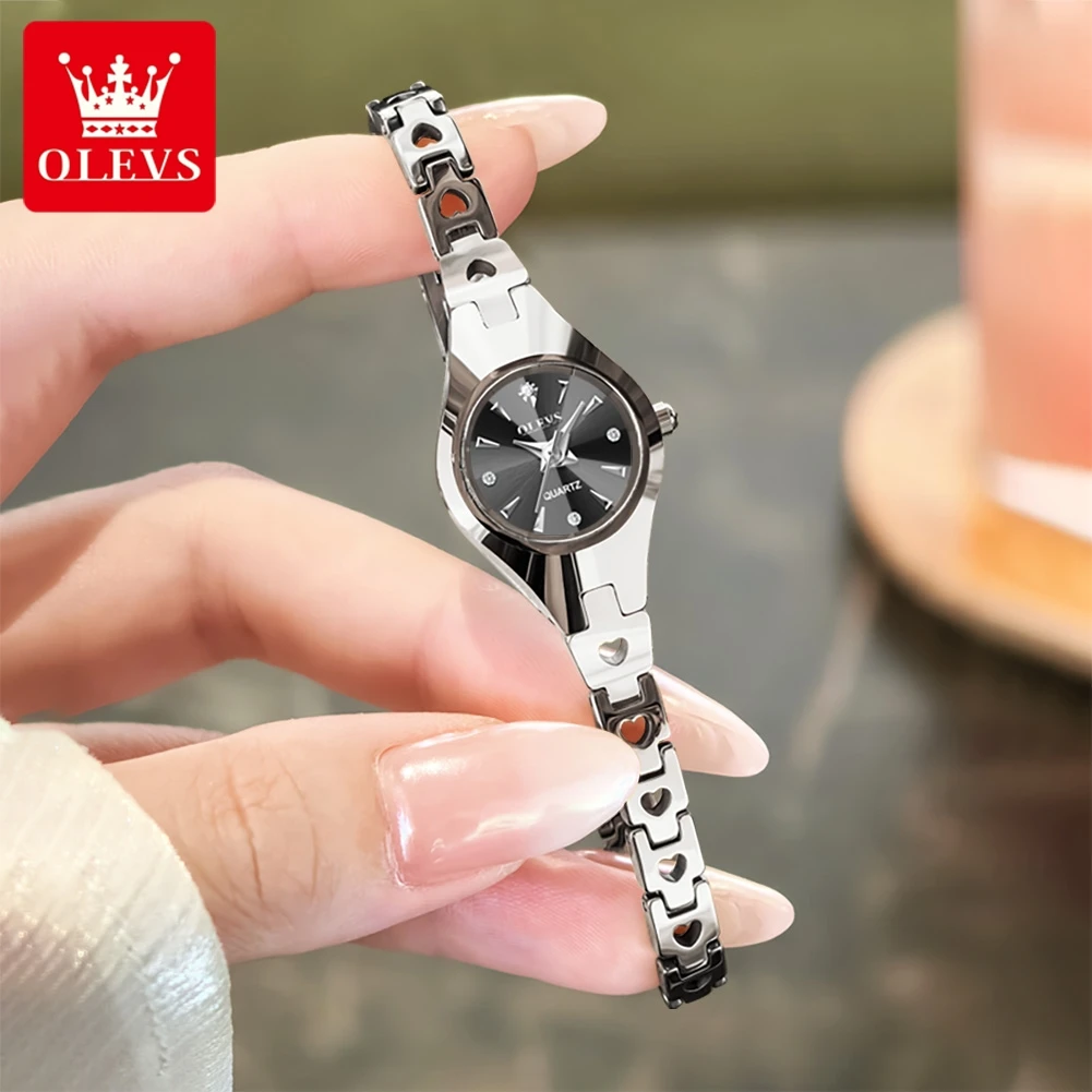 OLEVS 7082 Tungsten Steel Strap Watch For Women Analog Waterproof Korean Style Original Quartz Wristwatch Luuxry Women Gift
OLEVS 7082 Tungsten Steel Strap Watch For Women Analog Waterproof Korean Style Original Quartz Wristwatch Luuxry Women Gift