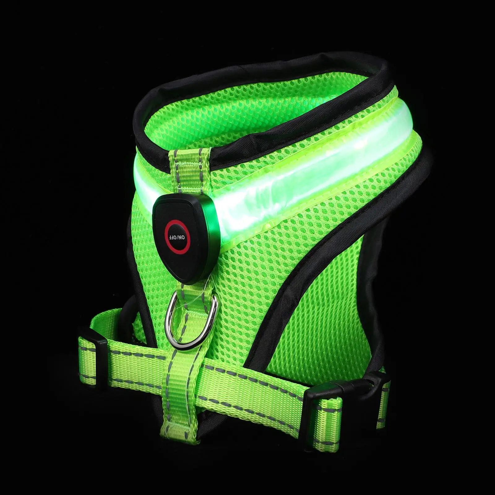 Rechargeable LED Vest USB Charging Green Nylon Usb Charging Dog Vest Puppy Harness Breathable Light Pet Fashion Night Walking
Rechargeable LED Vest USB Charging Green Nylon Usb Charging Dog Vest Puppy Harness Breathable Light Pet Fashion Night Walking