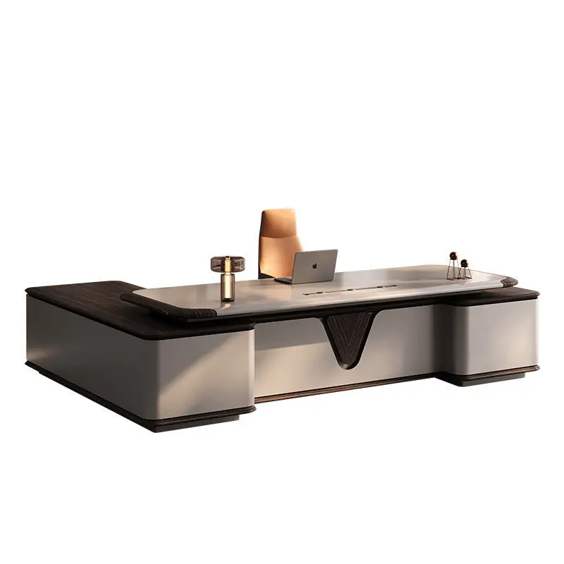 Office desk and chair combination Italian modern light luxury high-end leadership office desk
Office desk and chair combination Italian modern light luxury high-end leadership office desk