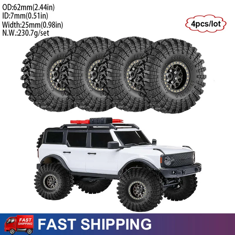 4PCS 1.0" New Brass Metal Wheels & Tires for 1/18 RC Crawler TRX4M SCX24 FMS Ascent-18 Axial SCX24 AX24 FCX24 Upgrade Parts
4PCS 1.0" New Brass Metal Wheels & Tires for 1/18 RC Crawler TRX4M SCX24 FMS Ascent-18 Axial SCX24 AX24 FCX24 Upgrade Parts