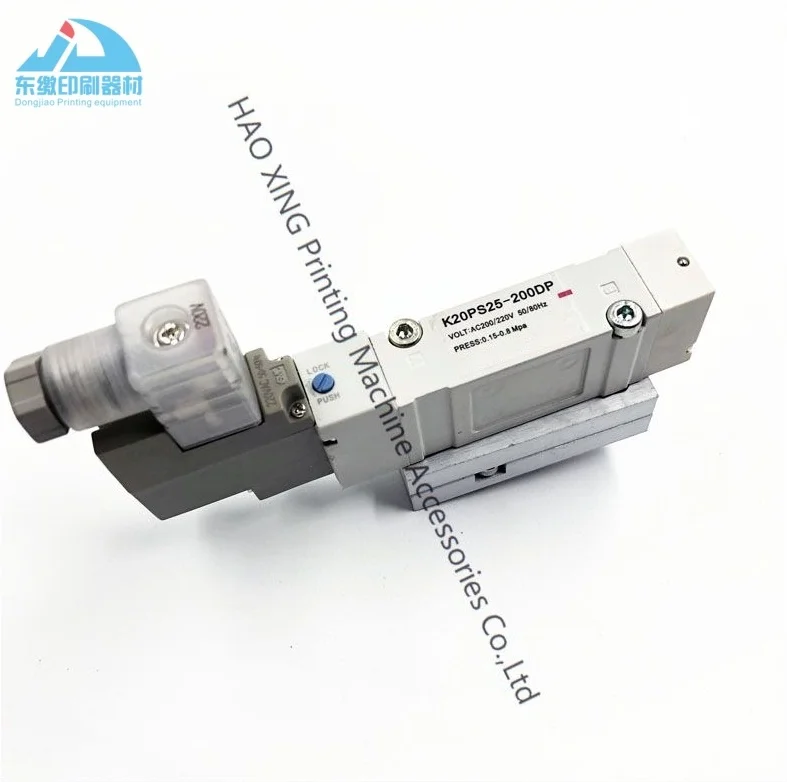 Offset Printing Machinery Spare Parts K20PS25-200DP Solenoid Valve for Komori Printers Solenoid Valve with High Quality
Offset Printing Machinery Spare Parts K20PS25-200DP Solenoid Valve for Komori Printers Solenoid Valve with High Quality