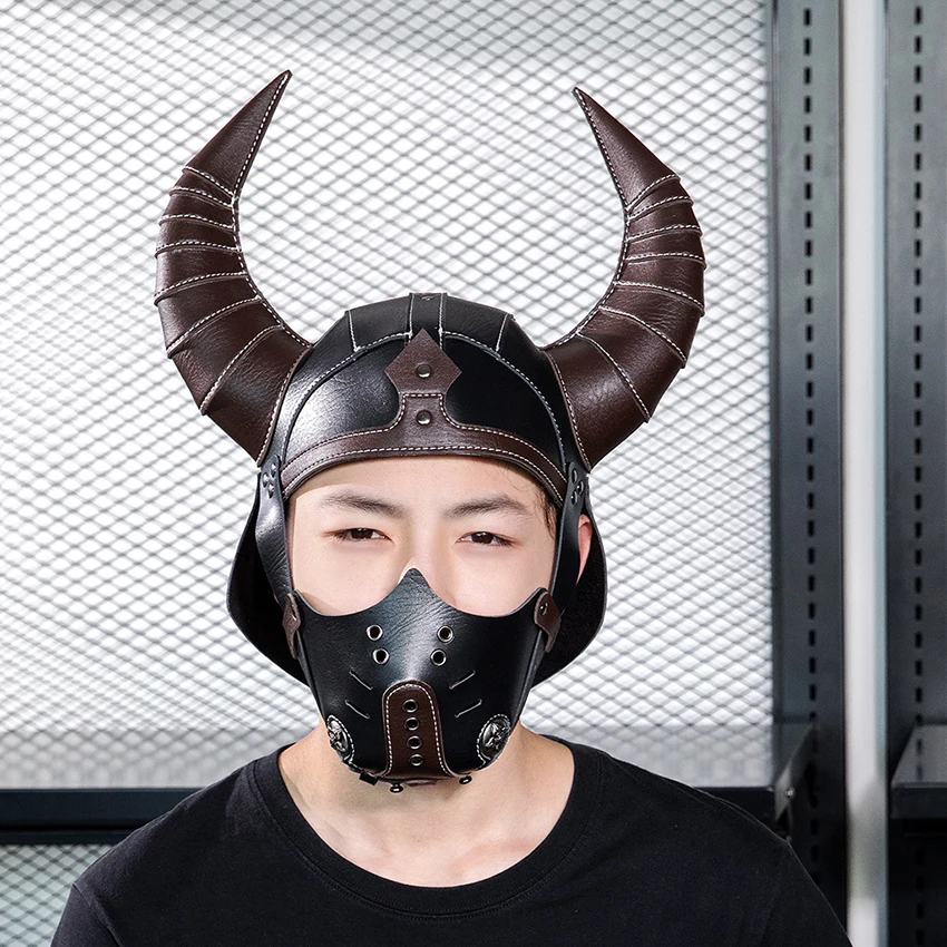 Steampunk Minotaur Mask PU Leather Medieval Halloween Bull Demon King Cosplay Funny Carnival Masquerade Party Mask Headgear
Steampunk Minotaur Mask PU Leather Medieval Halloween Bull Demon King Cosplay Funny Carnival Masquerade Party Mask Headgear