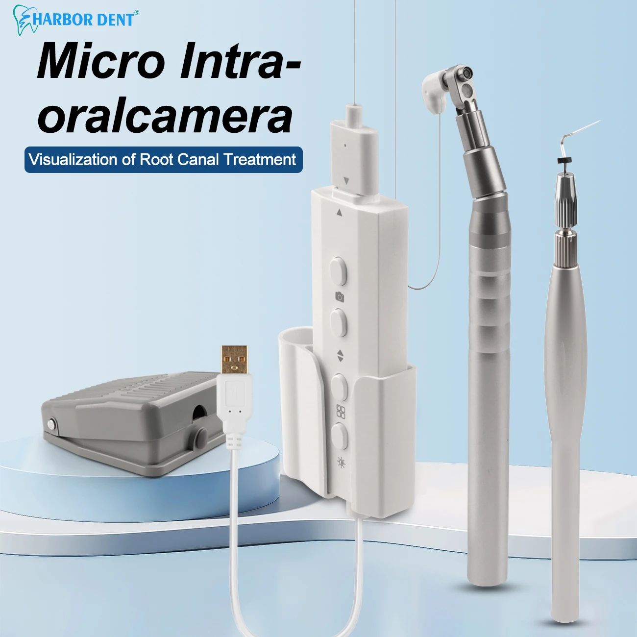 Dental LED Intra Oral Camera HD Visual Micro Endoscope Wifi Foot Control for Root Canal Treatment Dentist Digital Micro Camera
Dental LED Intra Oral Camera HD Visual Micro Endoscope Wifi Foot Control for Root Canal Treatment Dentist Digital Micro Camera