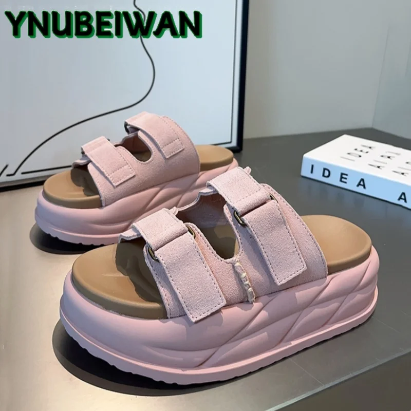 Platform Slippers Women Sandals Casual 2025 Summer New Shoes Trend Buckle Open Toe Flip Flops Slingback Woman Zapatos Slides
Platform Slippers Women Sandals Casual 2025 Summer New Shoes Trend Buckle Open Toe Flip Flops Slingback Woman Zapatos Slides