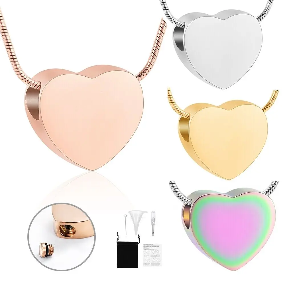 Small Cremation Jewelry for Ashes - Heart Memorial Urn Necklace For Human/Pet Ashes Stainless Steel Keepsake Customize
Small Cremation Jewelry for Ashes - Heart Memorial Urn Necklace For Human/Pet Ashes Stainless Steel Keepsake Customize