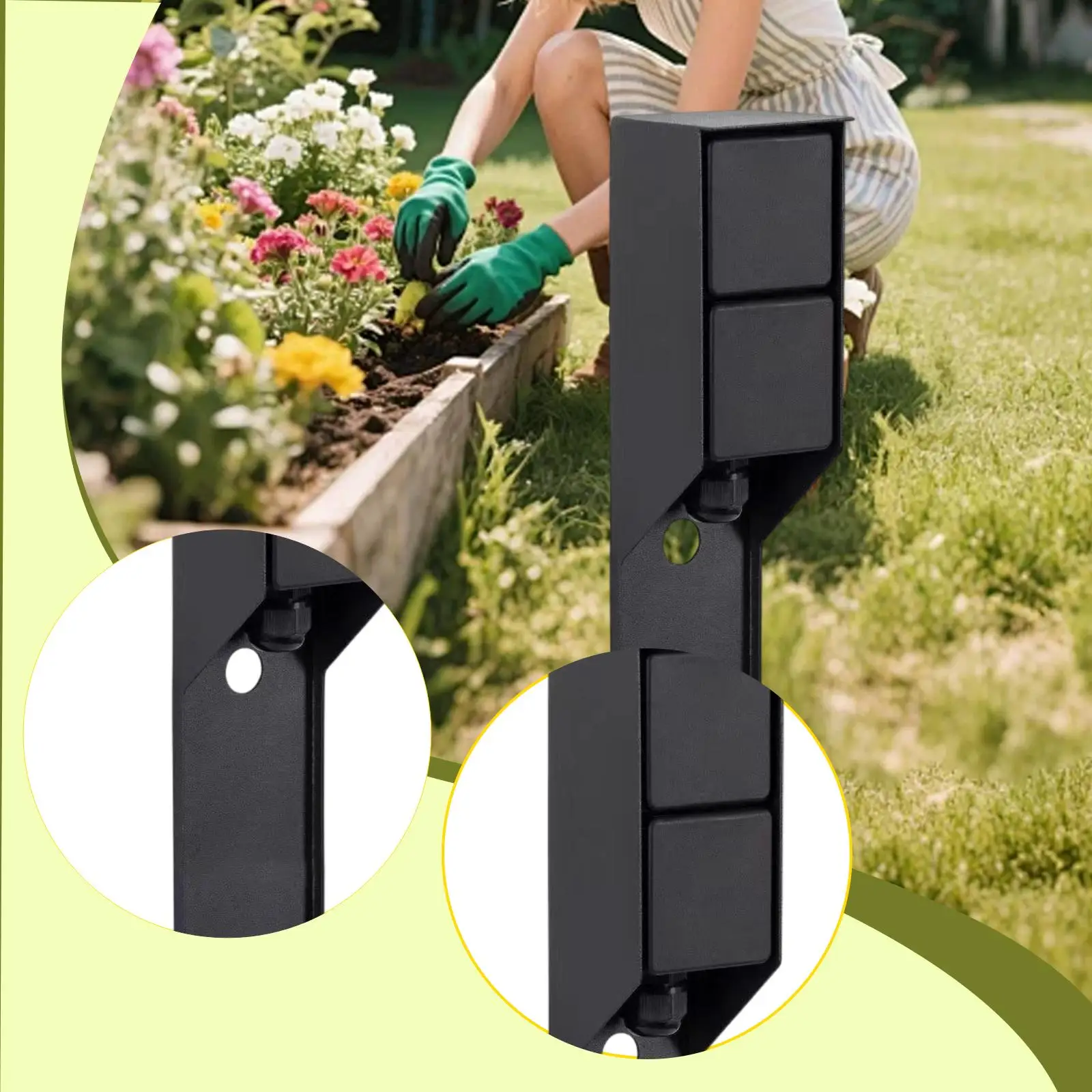 Stainless Steel Smart Socket for Garden Outdoor Electrical Post with Ground Spike Double Outlet for Yard Lights and Trimmers
Stainless Steel Smart Socket for Garden Outdoor Electrical Post with Ground Spike Double Outlet for Yard Lights and Trimmers