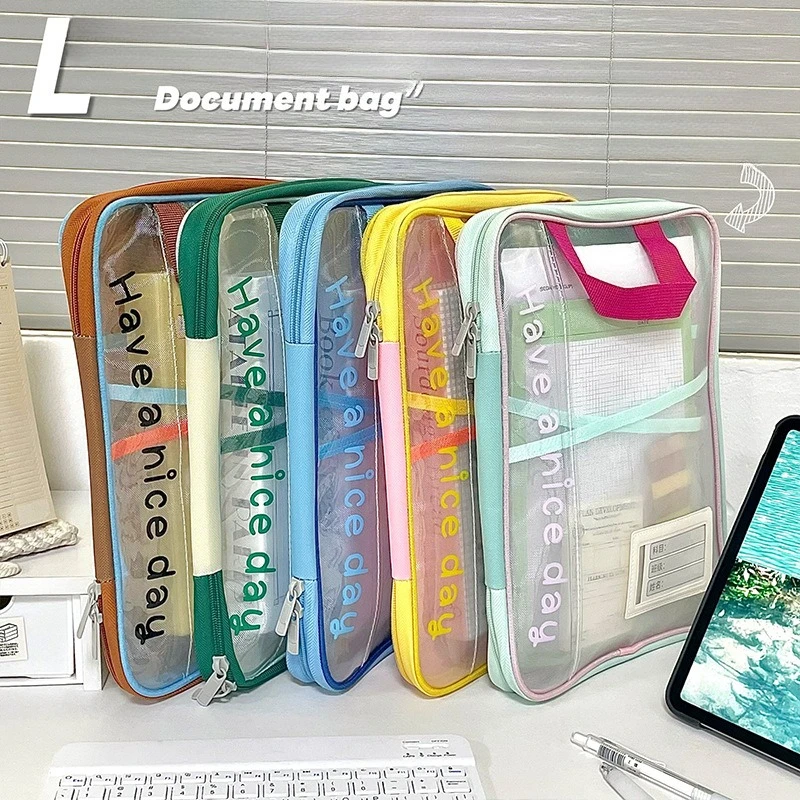 L-образная сетчатая сумка для документов, многослойный органайзер для документов с цветными блоками и ручками, большая вместительная студенческая сумка для учебников для школы 
L-образная сетчатая сумка для документов, многослойный органайзер для документов с цветными блоками и ручками, большая вместительная студенческая сумка для учебников для школы