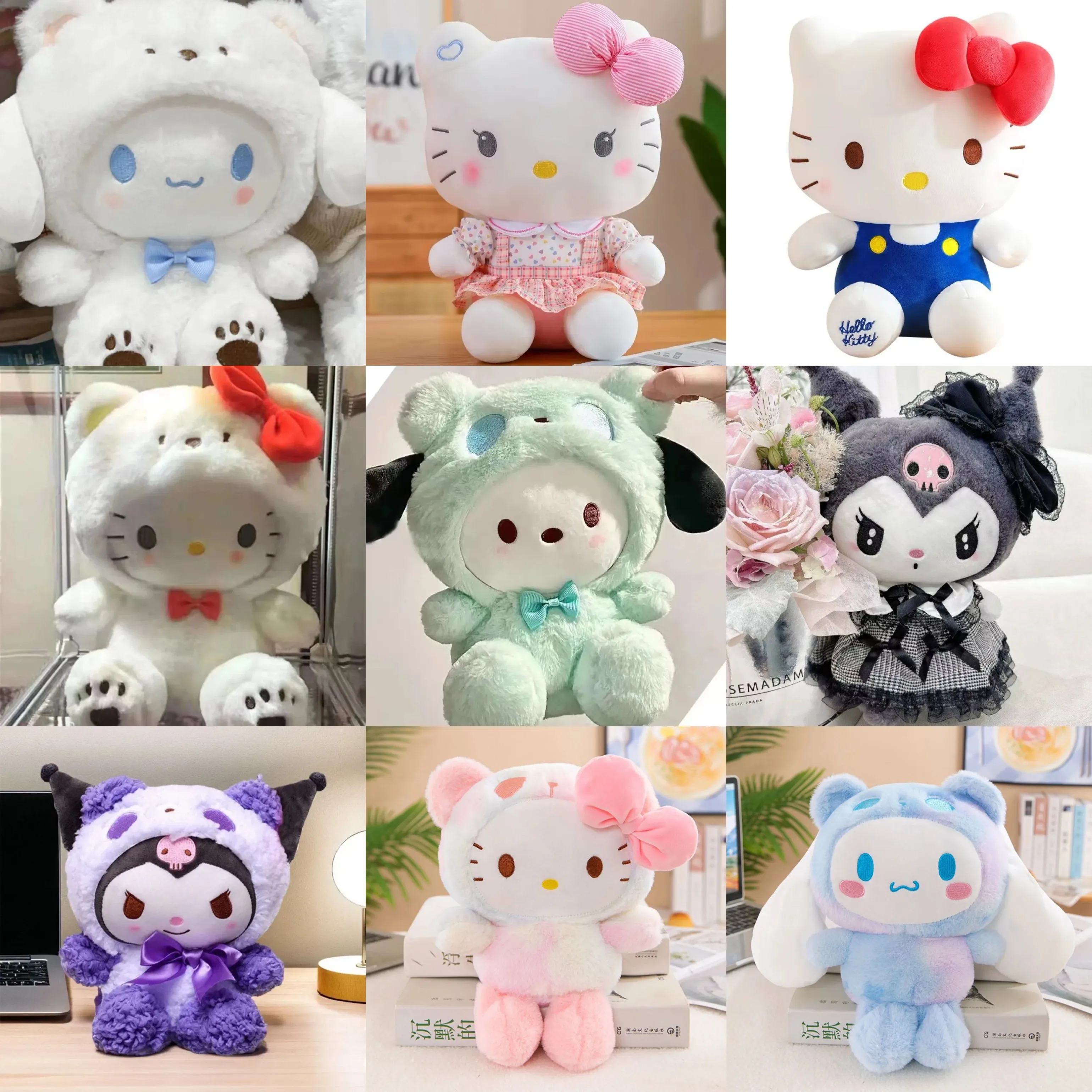 Классическая плюшевая игрушка Sanrio 23-28 см: Hello Kitty, Cinnamonroll, Kuromi, Pochacco. Милая мультяшная кукла-игрушка, подарок на день рождения для детей.
Классическая плюшевая игрушка Sanrio 23-28 см: Hello Kitty, Cinnamonroll, Kuromi, Pochacco. Милая мультяшная кукла-игрушка, подарок на день рождения для детей.