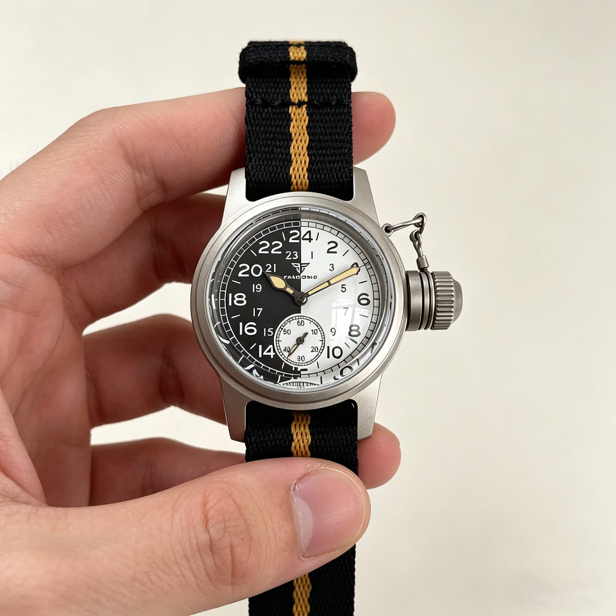 Tandorio 36mm Automatic Men's Watch Bubble Sapphire Crystal ST1701 Sandblasted Finish Luminous Dial Waterproof Day-night
Tandorio 36mm Automatic Men's Watch Bubble Sapphire Crystal ST1701 Sandblasted Finish Luminous Dial Waterproof Day-night