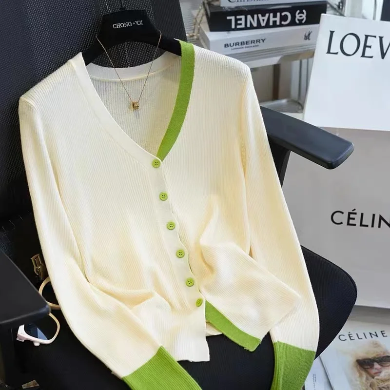 Autumn Long Sleeve Fashion Women Cardigans Sweater Knitted Coat Casual Single Breasted Korean Slim Chic Ladies Tops
Autumn Long Sleeve Fashion Women Cardigans Sweater Knitted Coat Casual Single Breasted Korean Slim Chic Ladies Tops