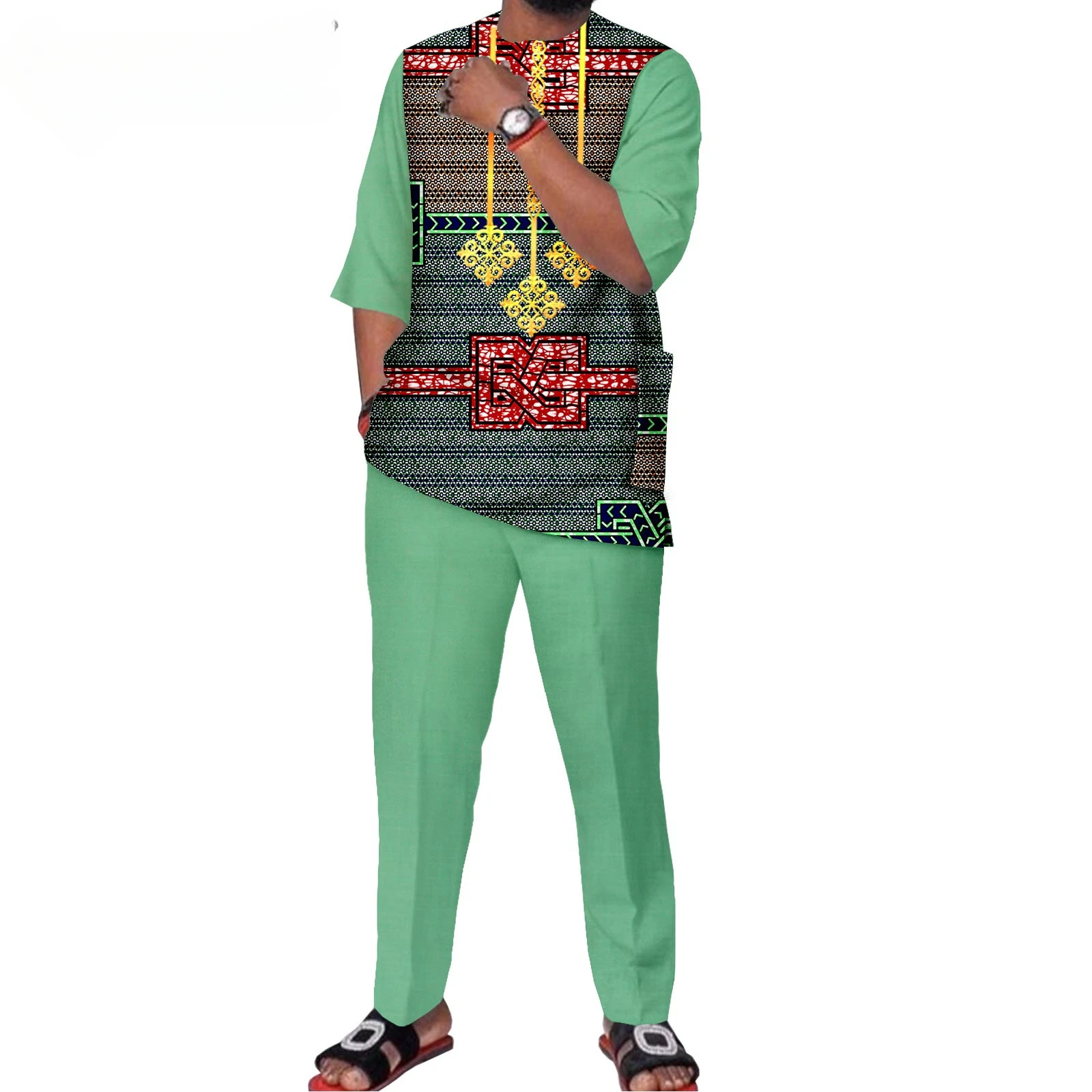 2025 African Clothing for Men Outfit Dashiki Tops Shirts Pants Set Print Wear Clothes Outwear Ankara Blouse Suits for Men
2025 African Clothing for Men Outfit Dashiki Tops Shirts Pants Set Print Wear Clothes Outwear Ankara Blouse Suits for Men