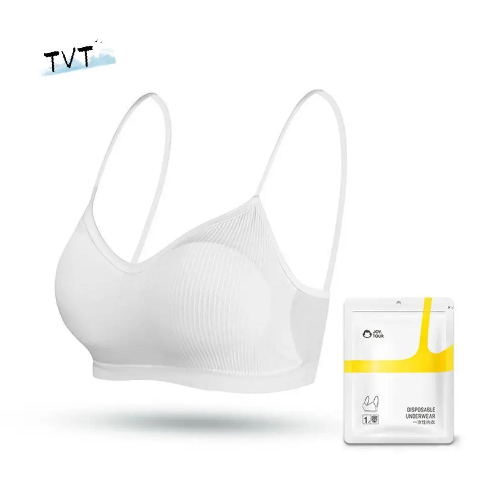 Comfortable Wireless Disposable Bras Straps with Chest Pad Bralettes for Women Cotton Disposable Underwear for Women Spa
Comfortable Wireless Disposable Bras Straps with Chest Pad Bralettes for Women Cotton Disposable Underwear for Women Spa