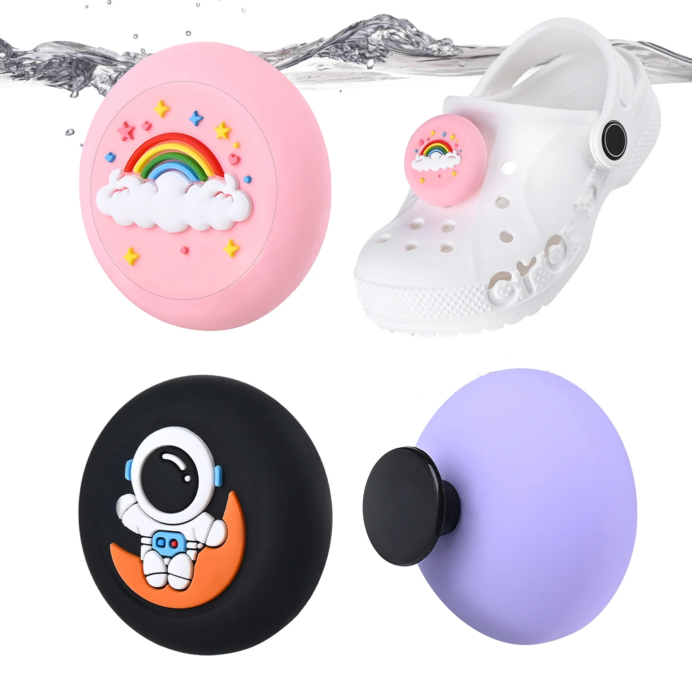 Waterproof Shoe Holder Compatible with AirTag, Discreet Silicone Tracker Cover for Crocs, Cute Anti-Lost Shoe Charm
Waterproof Shoe Holder Compatible with AirTag, Discreet Silicone Tracker Cover for Crocs, Cute Anti-Lost Shoe Charm