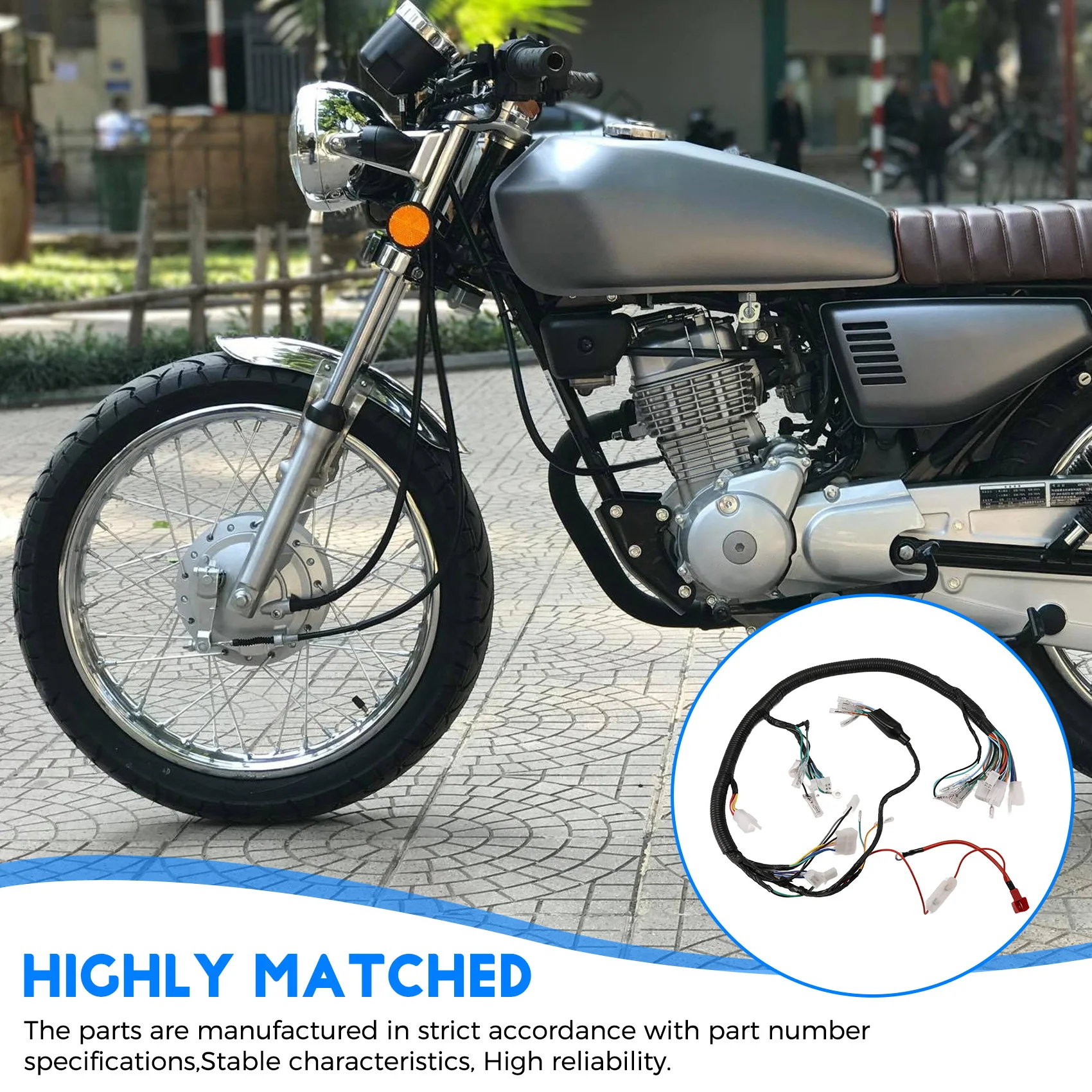 Жгут проводов электрического мотоцикла, кабель для Honda Jiling Lifan CG125 ZJ125 CDI, регулятор стартера, катушка зажигания
Жгут проводов электрического мотоцикла, кабель для Honda Jiling Lifan CG125 ZJ125 CDI, регулятор стартера, катушка зажигания