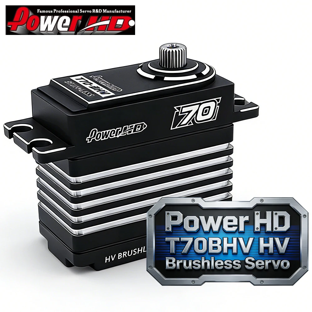 Power HD PowerHD T70-BHV T70BHV 6-8.4V 70kg Steel Gear Brushless Servo For RC Truck Robot Diy Parts
Power HD PowerHD T70-BHV T70BHV 6-8.4V 70kg Steel Gear Brushless Servo For RC Truck Robot Diy Parts