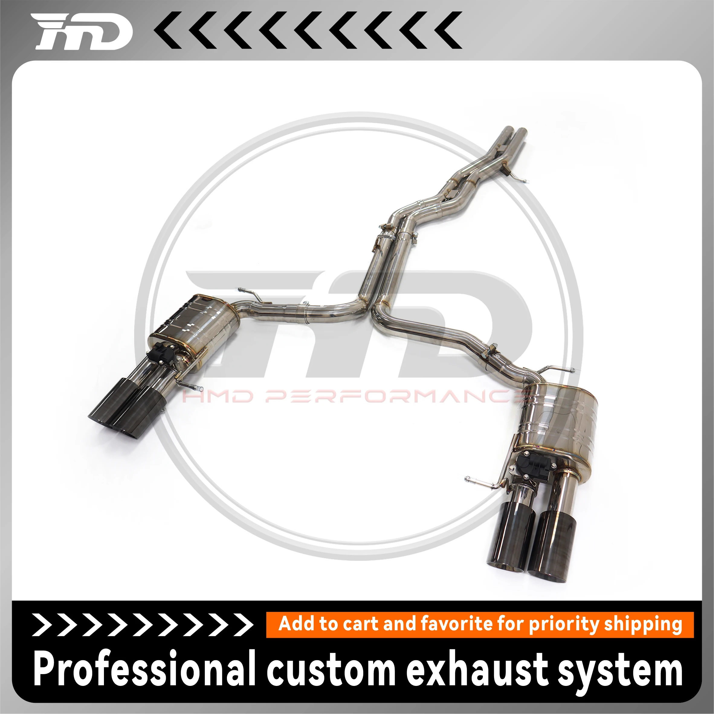 HMD Exhaust System Performance Catback for Audi S6 S7 C8 2.9T Muffler With Valve
HMD Exhaust System Performance Catback for Audi S6 S7 C8 2.9T Muffler With Valve